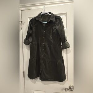 Chic Olive Long Sleeve Dress